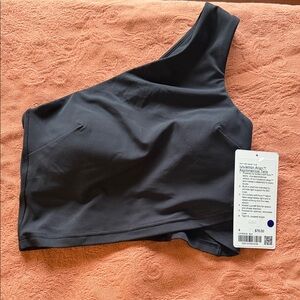 lululemon athletica Black Asymmetrical Tank Top